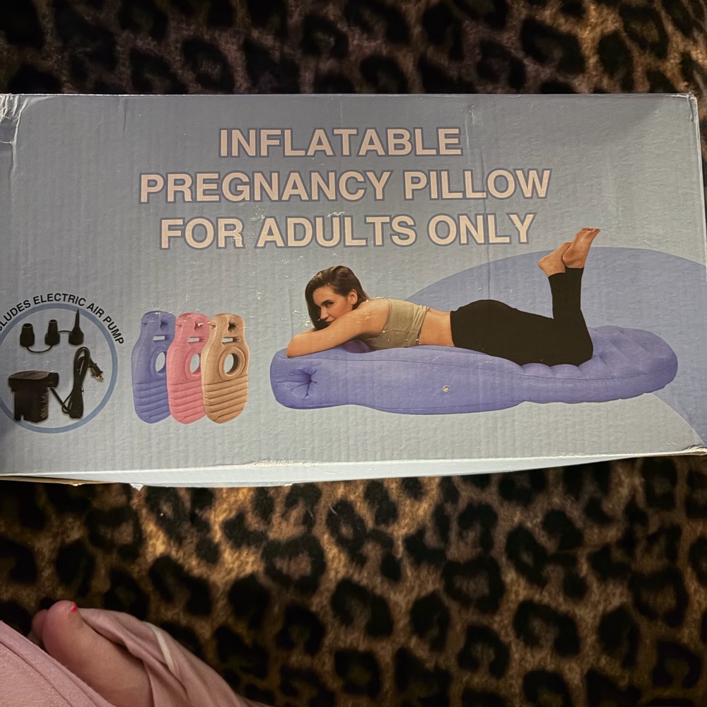 Inflatable Pregnancy Pillow - PINK - Adult Support Cushion